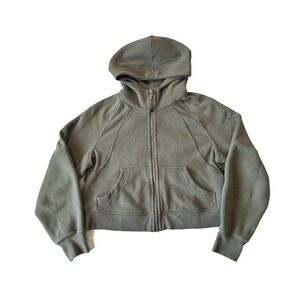 Lululemon Sweatshirt Scuba Womens XS/S Oversized Crop Full Zip Hoodie Athleisure